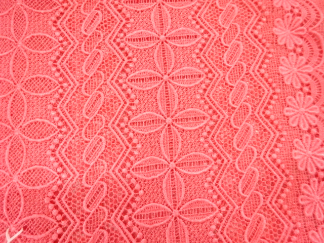  レース花模様ショール